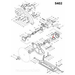 แหวน เลื่อยวงเดือน Makita 5402 [#60], 5103N [#37], 2414, 5401N [#54], 5201N [#52] Pn.961060-6 (แท้) ##