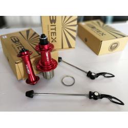 ดุมเสือหมอบ BITEX Road Hubs 2017 ,RAF10/RAR12, 7-11speeds Key Hole รองรับซี่กลมและแบน, 20/24h, 32/32h