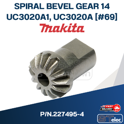 SPIRAL BEVEL GEAR 14 เลื่อยวงเดือน Makita UC3020A1, UC3020A [#69] P/N.227495-4 (แท้) ##(*)