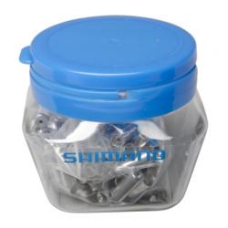 SHIMANO หัวปิดปลอกสายเกียร์เข้าตีนผี, อลอยซิลด์, 100 ตัว/ขวด (JAPAN),Y9YX90011 Shifter Cable Housing End Caps Ferrules