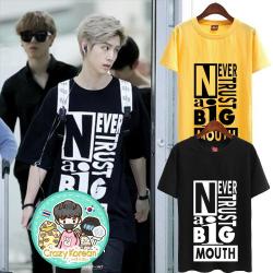 เสื้อยืด (T-Shirt) Never Trust A Big Mouth แบบ Mark