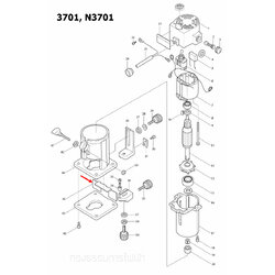 บังสะเก็ด เราท์เตอร์ Makita-มากีต้า 3701, N3701 [#43] Pn.418647-0 (แท้) ##