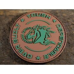 RHK PVC Round Patch FDE/OD Green