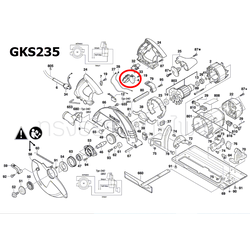 สวิทช์ เลื่อยวงเดือน Bosch รุ่น GKS 235 [#4] (แท้-สั่ง)