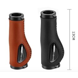 DAHON Classic Leather Gel Palm Grips | ปลอกแฮนด์จักรยานหนังแท้พร้อมเจลซิลิโคน ลดแรงกระแทก