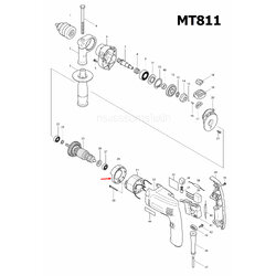 บังลมทุ่น BAFFLE PLATE สว่าน Maktec มาคเทค MT811 [#29] Pn.417821-7 (แท้) ##