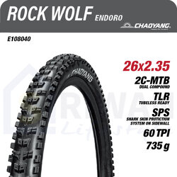 CHAOYANG Rock Wolf รุ่น E108040 ยางนอกจักรยานเสือภูเขาแบบพับได้ ขนาด 26x2.35