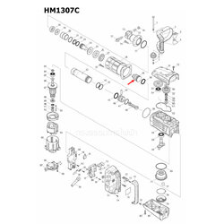 ลูกสูบ HM1307C [#29] สกัดไฟฟ้า Makita มากีต้า Pn.325685-4 (แท้) ##(*)