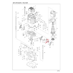 COMPRESSION SPRING 4 เครื่องเร้าเตอร์ Makita มากีต้า RP2301FC, RP2303FC [#32] P/N.233024-3 (แท้)##