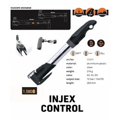 สูบมือพกพาจักรยาน SKS INJEX CONTROL แรงดัน 10 bar / 144 PSI