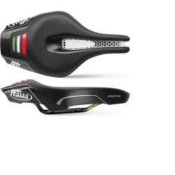 SELLE ITALIA อานนั่ง, IRON TEKNO FLOW, ขนาด S, สีดำ (Triathlon), S1/2/3