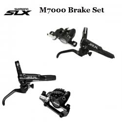 ชุดดิส SLX ธรรมดา, F/R, BL/BR-M7000, ประกอบเสร็จ, W/FIN, แผ่นเบลคมีคลีบ ความยาวสายมี 750/1300MM, 800/1400MM)