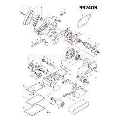 แผ่นบังทุ่น เครื่องขัดกระดาษทราย Makita 9924DB [#11] Pn.411322-7 (แท้) ##
