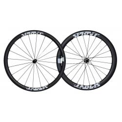 ล้อหมอบ Sprint 38-38 สีดำ ดุม SPRINT 11สปีด Carbon Clincher (ขอบงัด 2018)