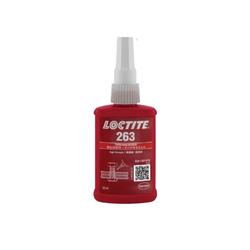น้ำยาล็อคเกลียวแรงยึดสูง LOCTITE รุ่น 263 ขนาด 50ml.(ฉลากแถบสีแดง) เป็นกาวที่มีความหนืดต่ำ, มีแรงยึดสูง, ออกแบบมาสำหรับล็อคและซีลเกลียวถาวร Pn.L121-0263 (แท้) ##(*)