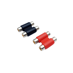 แจ็คRCA หัวท้ายx2 หัวเงิน HX-162 (คละสี)