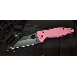 Spyderco Yojimbo 2 Sprint Run Knife Pink G-10 (3.2" Black CPM S30V)
