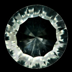 พลอยอะเมทิสต์สีเขียว 5.35 กะรัตเจียรแบบ Concave