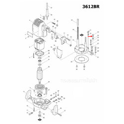 HEX. BOLT M5X16 เราท์เตอร์ (Router) Makita 3612BR [#53] Pn.265333-2 (แท้) ##
