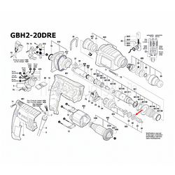 ชิ้นส่วนสวิตช์ สว่านโรตารี่ Bosch บอช GBH 2-20 DRE [#49] Pn.1615820104 (แท้-สั่ง)