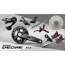 GROUPSET SHIMANO DEORE 2x11 SPEEDS, FC-M5100