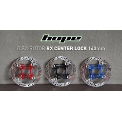 ใบดิสเบรค HOPE Disc Rotors RX Center lock Laser cut and heat treated 140MM