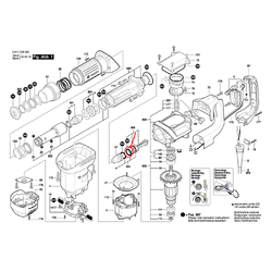 แหวนรอง เครื่องสกัดคอนกรีต BOSCH GSH5X, GSH500 [#165] Pn.1619P08791 (แท้) ##