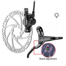 ดิสเบรคน้ำมัน Tektro HD-M285 Hydraulic Disc Brake (หน้า หรือ หลัง) มือเบรค+คาลิปเปอร์+ใบดิสเบรค+สาย
