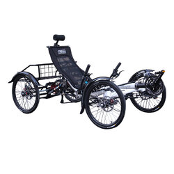 จักรยานนอนปั่น TrikExplor M420E, 48v 20Ah lithium battery Touring Electric Recumbent Quad Bicycle from MOTRIKE