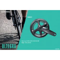 จาน ULTEGRA, FC-R8000, 46x36T, 165MM, 170MM, 172.5MM (ไม่รวมกะโหลก)