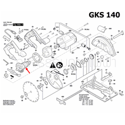 ทุ่น เลื่อยวงเดือน Bosch บอช GKS 140 Pn.1604010B9J (แท้) ## (*)
