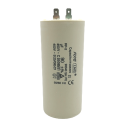 คาปาซิเตอร์ 90uf 450v.(กลม-ขาเสียบ)