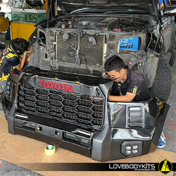 รีวิวงานติดตั้ง FORTUNER 2009 : กันชนหน้า TUNDRA