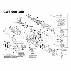 ชุดปรับความเร็ว หินเจียร Bosch GWS900-100, GWS900-100S Pn.160723358M (แท้) ## (*)