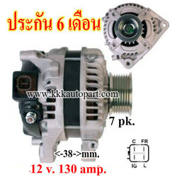 ไดชาร์จ HONDA CIVIC 1.8 L นางฟ้า, ACCORD 2.0 G8, CR-V 2.0 G3 12v. 130 amp.เครื่อง R18A , R20A( ประกัน 6 เดือน)