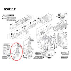 ทุ่น เครื่องสกัดคอนกรีต Bosch บอช GSH 11 E Pn.1614011072 (แท้-สั่ง)