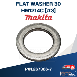 FLAT WASHER 30 เครื่องสกัดคอนกรีต Makita มากีต้า HM1214C [#3] P/N.267386-7 (แท้) ##