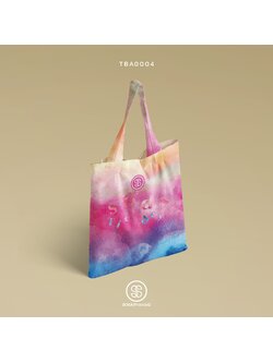 กระเป๋าผ้าแคนวาส พิมพ์ลาย Cheerful Color TBA0004 #SOdABag #SOdAPrintinG #กระเป๋า #กระเป๋าผ้า