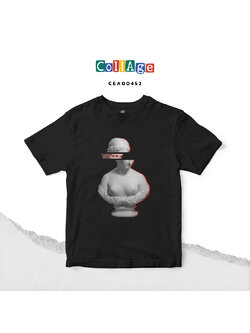 เสื้อยืดพิมพ์ลาย Collage Kallisto I รหัส CEA00452 สีดำ #เสื้อยืด #Collage