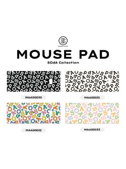 แผ่นรองเมาส์ Mouse Pad SOdA Collection รหัส MAA00030-MAA00037 #MousePad #SOdAPrintinG