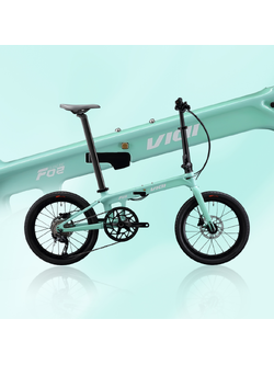 VIQI F02 Folding Carbon Fiber Bike | Shimano 9-Speed | Hydraulic Disc Brakes | Ultra-Light 9.6kg |