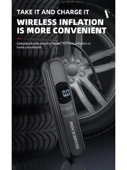 ROCKBROS A10 Electric Air Inflator - Portable Electric Air Pump for Bicycles