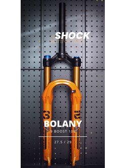 Air shock BOLANY Sang straight 29 axis 9 Size 27.5/ 29 Boots 100 Adjustable lock Shock axis 32mm black and orange gold