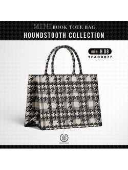 Mini Book tote bag HOUNDSTOOTH COLLECTION รหัส TFA00077 #ไม่ใส่ชื่อ #SOdAbag