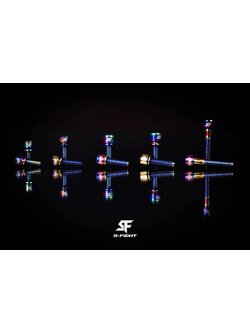 น็อตแต่งไทเทเนี่ยม Titanium bolt แท้ สำหรับขากระติก,ปั๊มดิส,มือเบรค,สตาร์นัท เบา สวยงาม