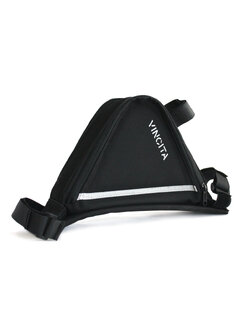 กระเป๋าสามเหลี่ยม Vincit Cycling Bicycle Front Tube Triangle Frame Bag Bike Frame Zip Bag,B022N Frame Bag with Shoulder Pad