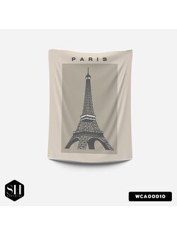 ผ้าติดผนัง ผ้าแขวนผนัง ผ้าตกแต่ง The City Of Paris WCA00010 #SOdAhome #SOdAPrintinG #WallCloth