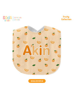 ผ้าซับน้ำลาย Baby Bib ลาย Orange 🍊 Fruity Collection รหัส DBA00054 #SOdAbaby #BabyBib