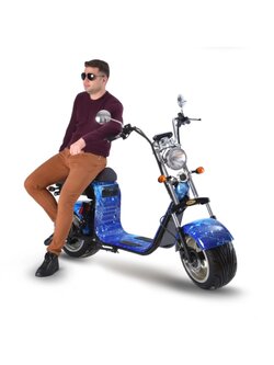 มอเตอร์ไซค์ไฟฟ้า 7PLUS HR2-1 EEC, CITYCOCO 1500วัตต์ มอเตอร์ แบตเตอรี่ 60/20ah ล้อขนาด 18นิ้ว ความเร็วสูงสุด 45กม/ชม. วิ่งได้ 40-45กก.