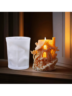 แม่พิมพ์ซิลิโคน Elf Tree House แม่พิมพ์บ้าน 3 มิติ